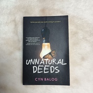 Unnatural Deeds by Cyn Balog preloved book / novel