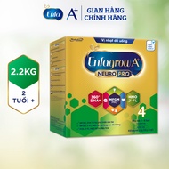 Sữa Bột Enfagrow A+ 4 hộp giấy 2.2kg date 1/2027 vị nhạt