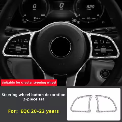 For Mercedes Benz 20-22 Years EQC350 EQC400 Car Steering Wheel AIR PANEL Knob Diamond Decoration Int