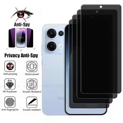 4Pcs For Reno 13 Glass OPPO Reno 13 Global Screen Protector 9H Phone Protective Privacy Anti-Spy Tem