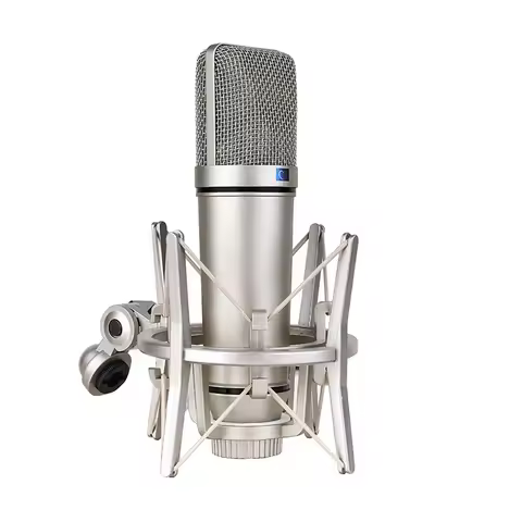 U87 SemiMetal Condenser Microphone Home Streaming Podcast Equipment Studio Set Professional Cardioid