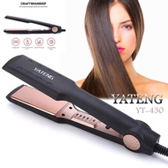 Yateng YT-430 Professional Electric Splint Temperature Adjustment Hair Straightener (Black) Comfort 