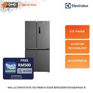 Electrolux Fridge 496L French Door Refrigerator EQE4900A-B Inverter QuickFreeze QuickChill EQE4900AB