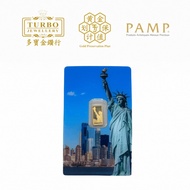 TURBO [1GM] PAMP Statue of Liberty Gold Bar 9999Gold