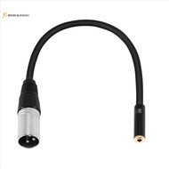 0. Wire 3 Pin Xlr Male to 3.5Mm Female Audio Connector Stereo Microphone Adapter