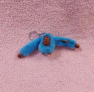 二手 正版 Kipling小猴子吊飾鑰匙圈 掛飾 掛件（藍色）