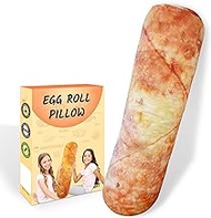 3D Eggroll Plush Pillow, Stuffed Egg Roll Plush, Eggroll Plushies 33" Squishy Eggroll Pillow Egg roll Pillow Toy Pillow Cute Adorable Cuddle Pillow Stuffed Food Toy, Great Gift for all foodies