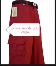 CELANA MERAH SD PANJANG GEMBOL CELANA SD PANJANG MODEL CARGO