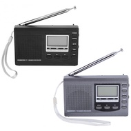 Portable Radio DSP FM / MW / SW Receiver Emergency Radio with Digital Alarm Clock FM Radio FM Receiv