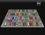 new 1:64 Scale Car Streets in World Cities Road Scene Accessory Parking Lot Mat For Diecast Vehicle 