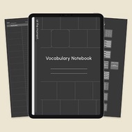 數位 艾賓浩斯英文學習本 電子手帳 太空灰 iPad Goodnotes Notability