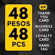 PERSONALIZED | SPECIAL SIZE | CUSTOM SIZE CARD | 3x3.5 3x3 3x4 4x4 4x5 5x5 | 250 GSM