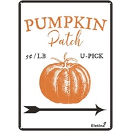 twinkle Pumpkin Patch Sign Decor Halloween Lover Gift Fall Sign for Outdoor & Indoor Metal Sign Alum