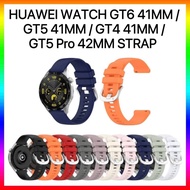 Huawei Watch GT6 41mm / GT5 41mm / GT4 41mm / GT5 Pro 42mm Smart Watch Replacement Silicone Strap 18