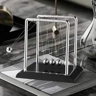 1pc Newton's Cradle Balance Ball, Designed In Modern Minimalist Style, Made Of Metal; The Ball Can S