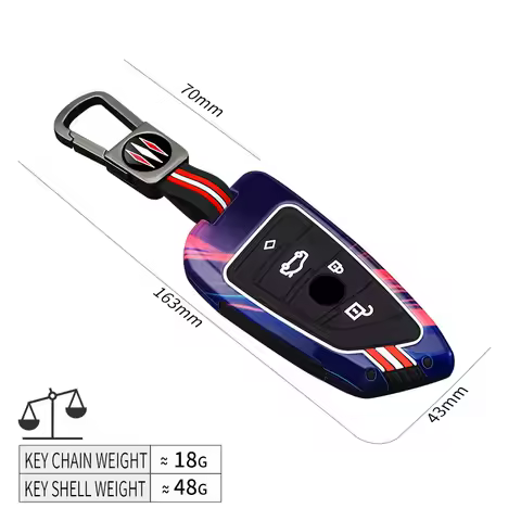 Car key case suitable for BMW New 5 Series X1 X2 X3 X4 X5 XX6 X7 blade car key fob protective cover 