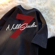 P002501*Nomall baju t shirt lelaki | baju lelaki | tshirt | t shirt oversize | 7 printed korea style