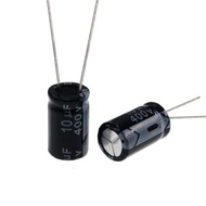 10pcs 10uF 400V 10MFD 400WV 8*12mm 105C Radial Aluminum Electrolytic Capacitor