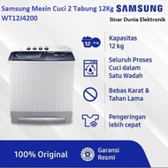 Mesin Cuci 2 Tabung 12kg Samsung WT12J4200MB