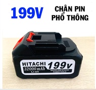 Pin Hitachi 199V Siêu Trâu Pin Dùng Chân Pin Thông Dụng Dung Lượng 45000mAh Pin Máy Rửa xe Máy Khoan