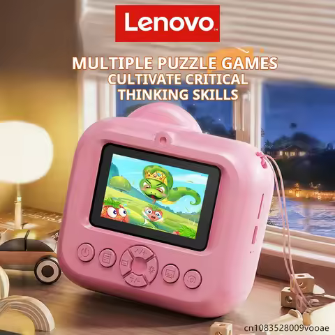 Lenovo DY35 Digital Camera Children 1080P HD Instant Print for Kids Toys Thermal Print Camera Photo 