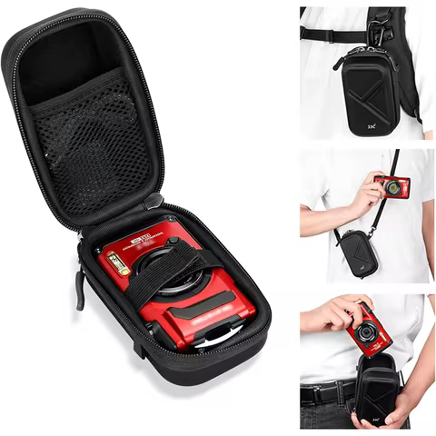 JJC Camera Pouch Bag For Olympus TG-7 Canon G7X MARK III G7X MARK II G5X MARK II Ricoh GR IIIx GRIII