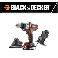 BLACK &amp; DECKER EVO143-B1 CORDLESS POWER TOOL 14.4V EVO MULTI-TOOL SET CORDLESS DRILL SANDER JIGSAW PEMAKAI SKOR SAFETY