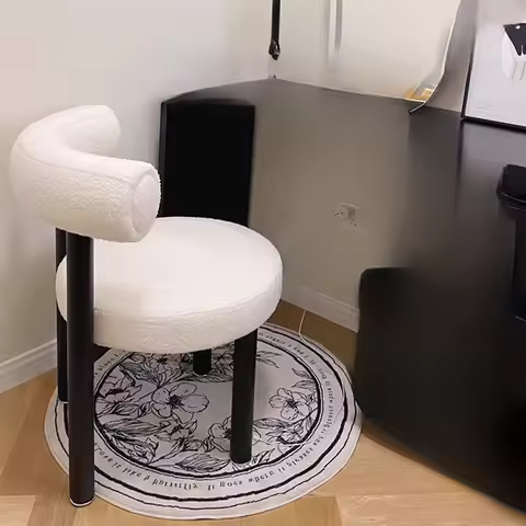 Cashmere Dining Chair Dresser Makeup Chair Home Furniture Stylish Lounge Seat Comfortable Vanity Cha