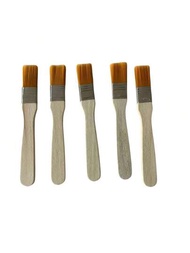 5入組14.5cm長油畫筆，適用於油畫、水彩、丙烯顏料和DIY藝術項目的優質尼龍筆
