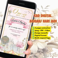Kad Aqiqah Digital | Kad Digital Hari Jadi | Kad digital | Digital Birthday
