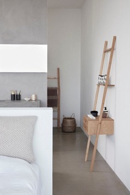 【Hübsch】－880413 北歐風橡木多功能抽屜掛衣架 展示架