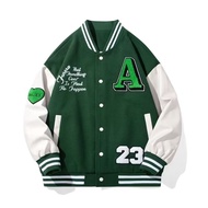 [Berkualiti Tinggi Dalam Stok] Jaket Musim Bunga dan Musim Luruh Baharu Lelaki, Jaket Besbol Leher B