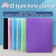 BTYB> 1PCS A4 Perforated Folder Candy-Colored Transparent O-shaped 2-hole, 3-hole, 4-hole Waterproof