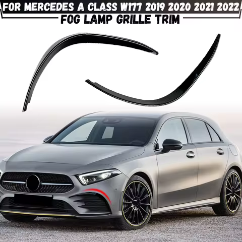 For Mercedes A Class W177 A180 A200 A220 A35 AMG 2019-2022 Front Bumper Side Air Vent Trim Fog Light