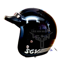 100% Original SGV 99 Motorcycle Helmet Motosikal Topi Dewasa 99ND SGV Hitam ( Black )