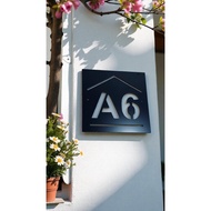 Acp house number custom writing block address house number plate 20x20cm