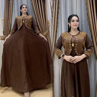 Women's Hindi Linaka Embroidered Vest Dress – Premium Rayon Mayung Dress