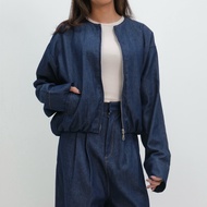 PUFF IT UP - Cloud Bomber Denim Jacket Bomber/ Denim Jacket Denim Jacket/ Bomber Jacket Women