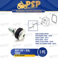Baut Cop + Seal Vario / Beat - Baud Tutup Silinder Head Kop + Karet Honda Revo Vario 110 Techno