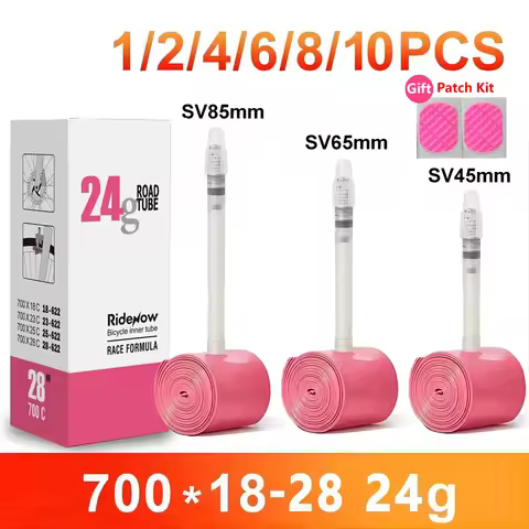 Ridenow superlight 24g Tpu inner tube 700c 700x18-28c Road Bike Inner Tire 45mm/65mm/85mm 700c Super