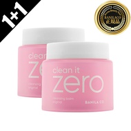 [1+1]【BANILA CO】バニラコ クリーンイットゼロクレンジングバーム 180ml*2個 大容量 クレンジングバーム クレンジング クレンジングクリーム メイク落とし 洗顔 スキンケア 韓国ス