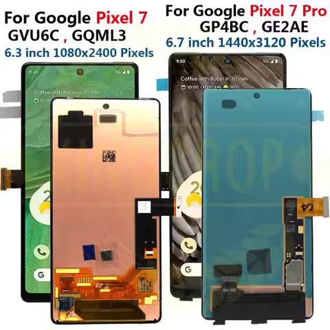 6.7"Original For Google Pixel 7 Pro LCD Display GP4BC, GE2AE Touch Screen Digitizer Assembly For Goo