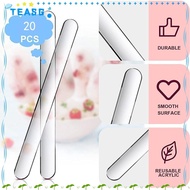 TEASG Popsicle Mold, Acrylic Reusable Popsicle Sticks, Accessories Transparent Cake Pop Sticks