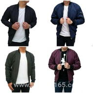 Unisex PLAIN BOMBER JACKET