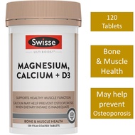 Swisse Magnesium Calcium + Vitamin D3 120 Tablets Swisse Ultiboost