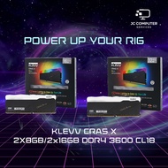 KLEVV CRAS X 2x8GB (16GB) 2x16GB (32GB) DDR4 3600 CL18 Computer Desktop PC RAM