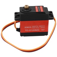 10X Td-8120Mg Metal Gear Digital Servo with 20Kg High Torque for Rc Remote Control Car Model Vehicle