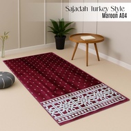 Imam Premium Turkey Style Prayer Rug 60x120CM Mosque Prayer Rug - MAROON