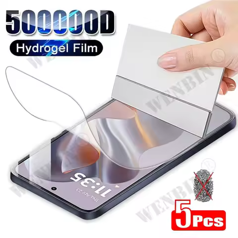 5 Pcs Full Cover Hydrogel Film For Motorola Edge 50 40 Pro Neo G55 G45 G35 G85 G Power 2024 Full Cov