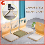 [kline]Japanese Tatami Chair Bed Chair Wood Chair / Legless Chair / Floor Chair Thicker Cushion Dormitory Bedroom Chair Armchair
